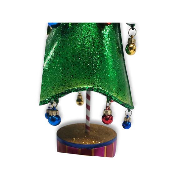 Kirkland Signature Costco Green Metal Whimsical Christmas Tree 19.5" w/ Box - Picture 7 of 14